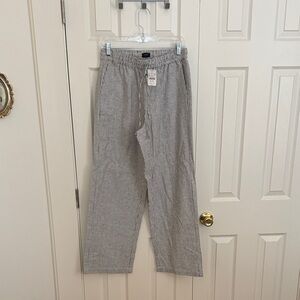 J. Crew Women’s Striped Linen Pants NWT